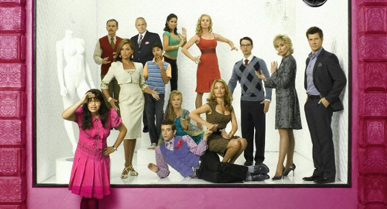 ugly betty cast. ”Ugly Betty” is waving is