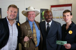 Actor Larry Hagman receives the 2010 Jules Verne Nature Award