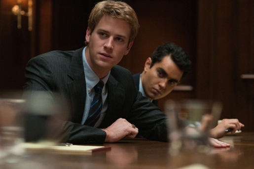 Armie Hammer (L) and Max