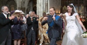 scene from T-Mobile's famous royal wedding dance TV spot - T-mobile.com