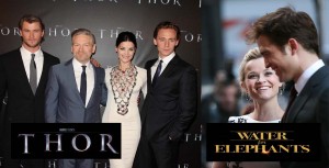 Highly anticipated: 'Thor' and 'Water For Elephants' world premiere in NY and Australia - photos: Splash