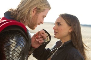 Chris Hemsworth and Natalie Portman in "Thor" (Marvel Studios / Paramount)