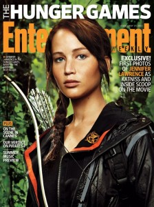 Jennifer Lawrence, suits up for "The Hunger Games" - EW magazine cover May 2011