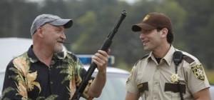 Frank Darabont (left) on 'The Walking Dead' (AMC)