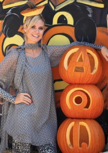 Supermodel Heidi Klum promotes her AOL partnership at Mr Bones Pumpkin Patch in West Hollywood - photo: Splash