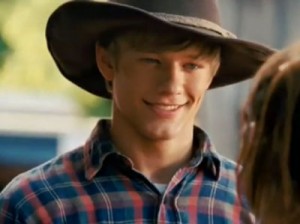 Lucas Till's all american charm, an image made famous by the "The Hanna Montana movie" and Taylor Swift's music video