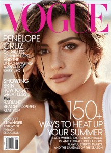 Penelope Cruz, on the cover of Vogue Magazine (June 2011)