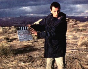 one of the last photos taken of River Phoenix, here on the set of "Dark Blood"