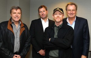 L-R: Nigel Sinclair; Brian Oliver; Ron Howard; Guy East - Photo by Alexandra Wyman/Getty Images for AFM